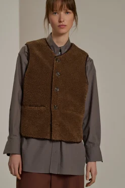 Sale Soeur blouson fusil marron