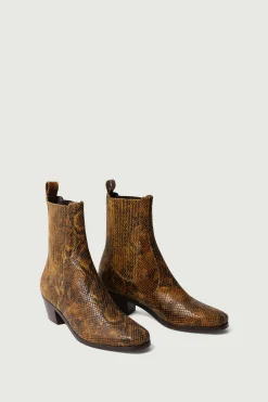Outlet Soeur boots gazette python