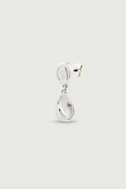 Fashion Soeur boucle d'oreille dormeuse argent