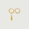 Clearance Soeur boucles d'oreilles charm doré