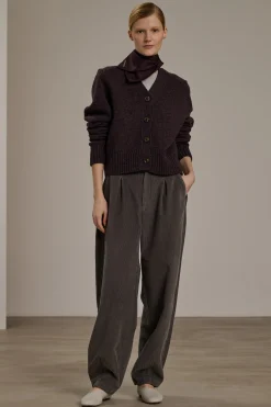 Online Soeur cardigan alesio gris/bordeaux