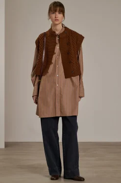 Outlet Soeur cardigan baron châtaigne