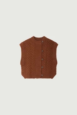Outlet Soeur cardigan baron châtaigne