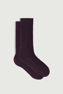 Hot Soeur chaussettes cassis prune