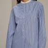 Outlet Soeur chemise bermudes bleu/blanc