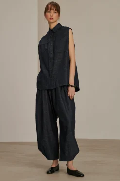 Online Soeur chemise charlotte bleu/noir