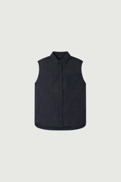 Online Soeur chemise charlotte bleu/noir