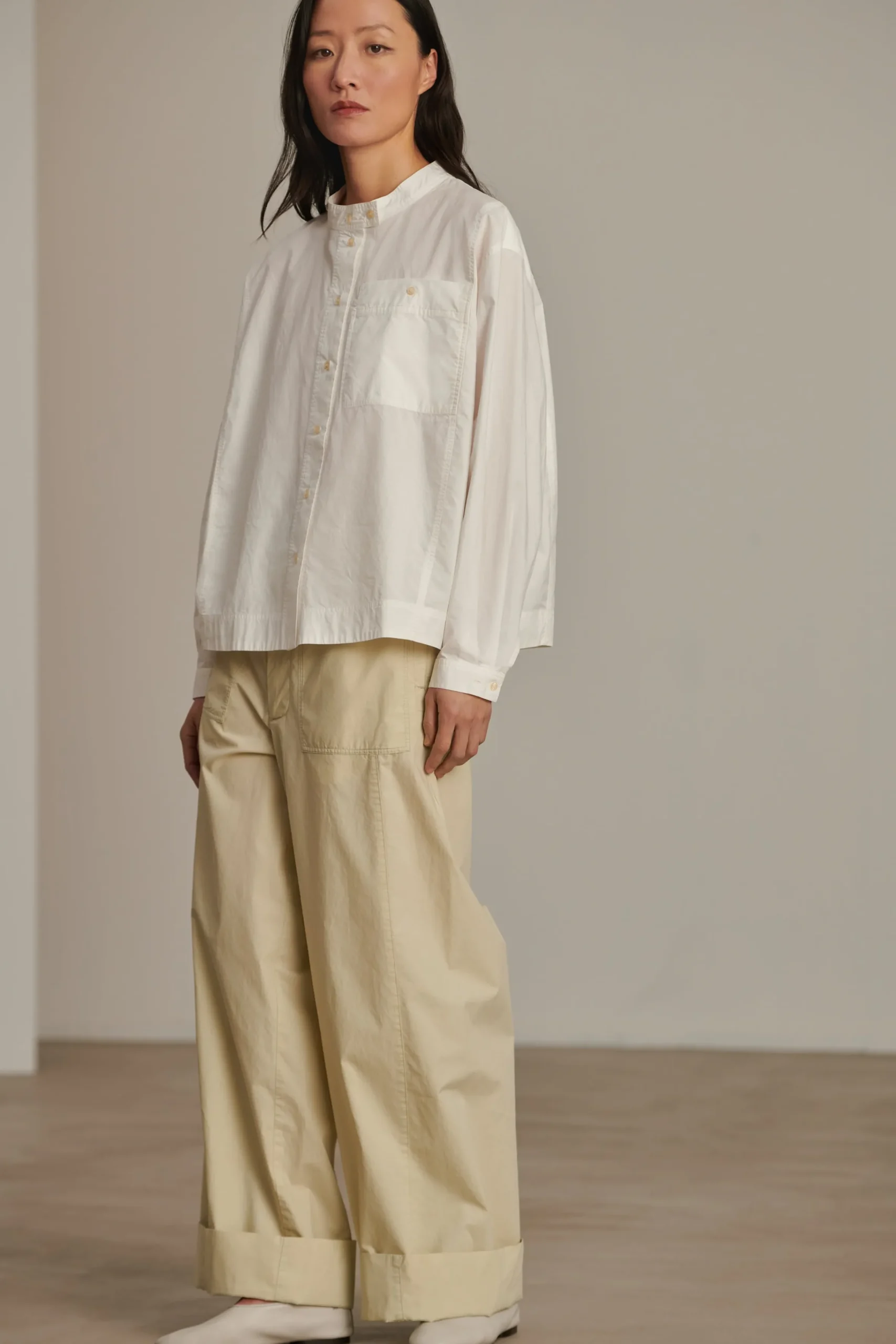 New Soeur chemise chypre blanccassé