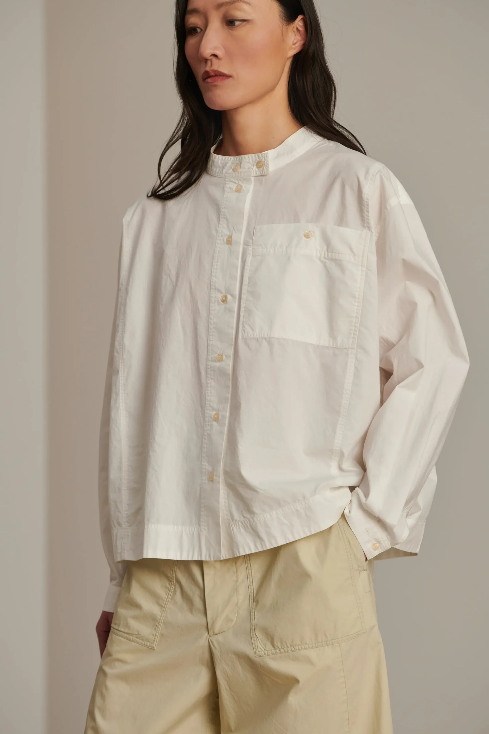 New Soeur chemise chypre blanccassé