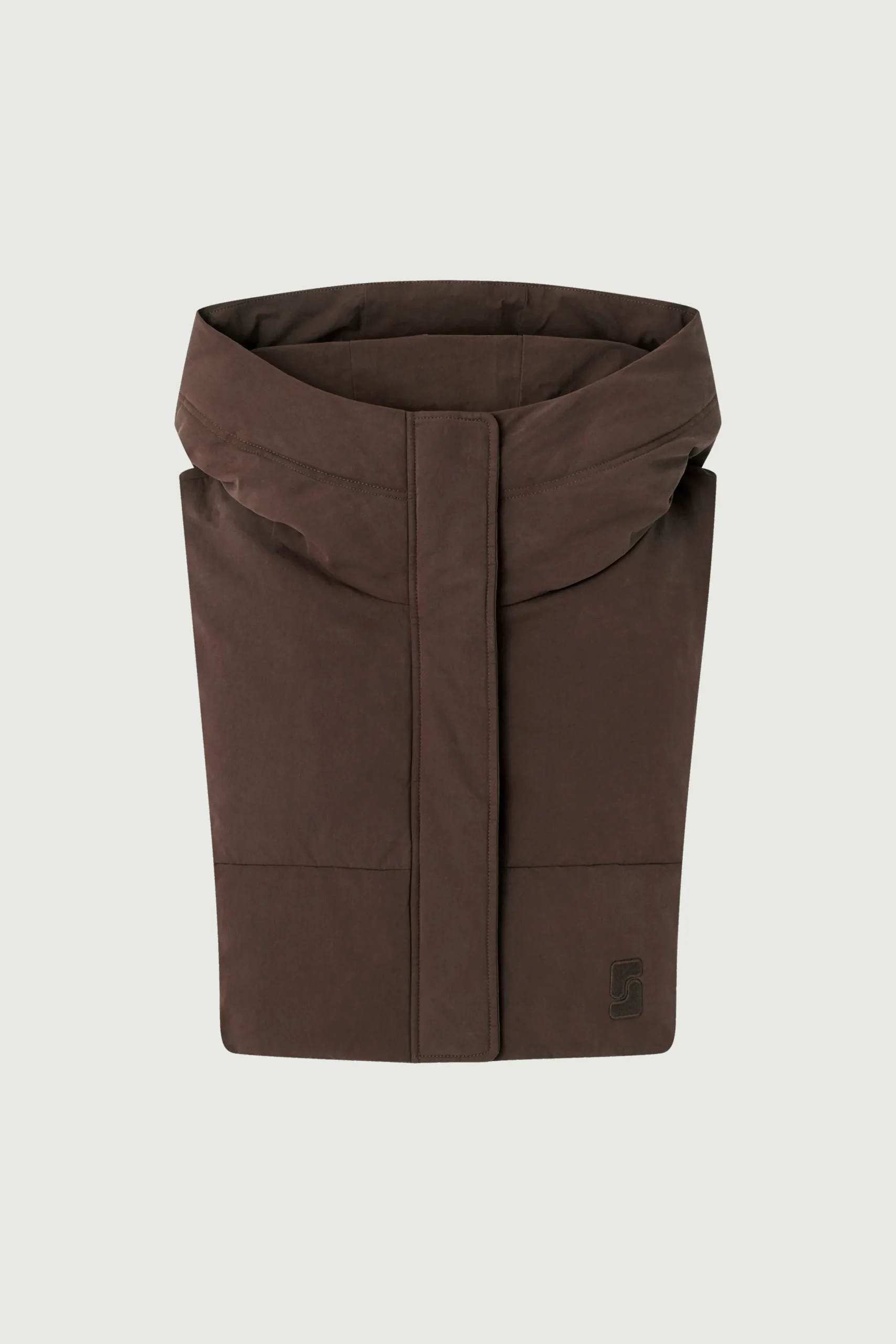 Clearance Soeur col courchevel marron