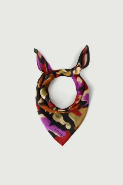 New Soeur foulard dalton noisette/fuchsia