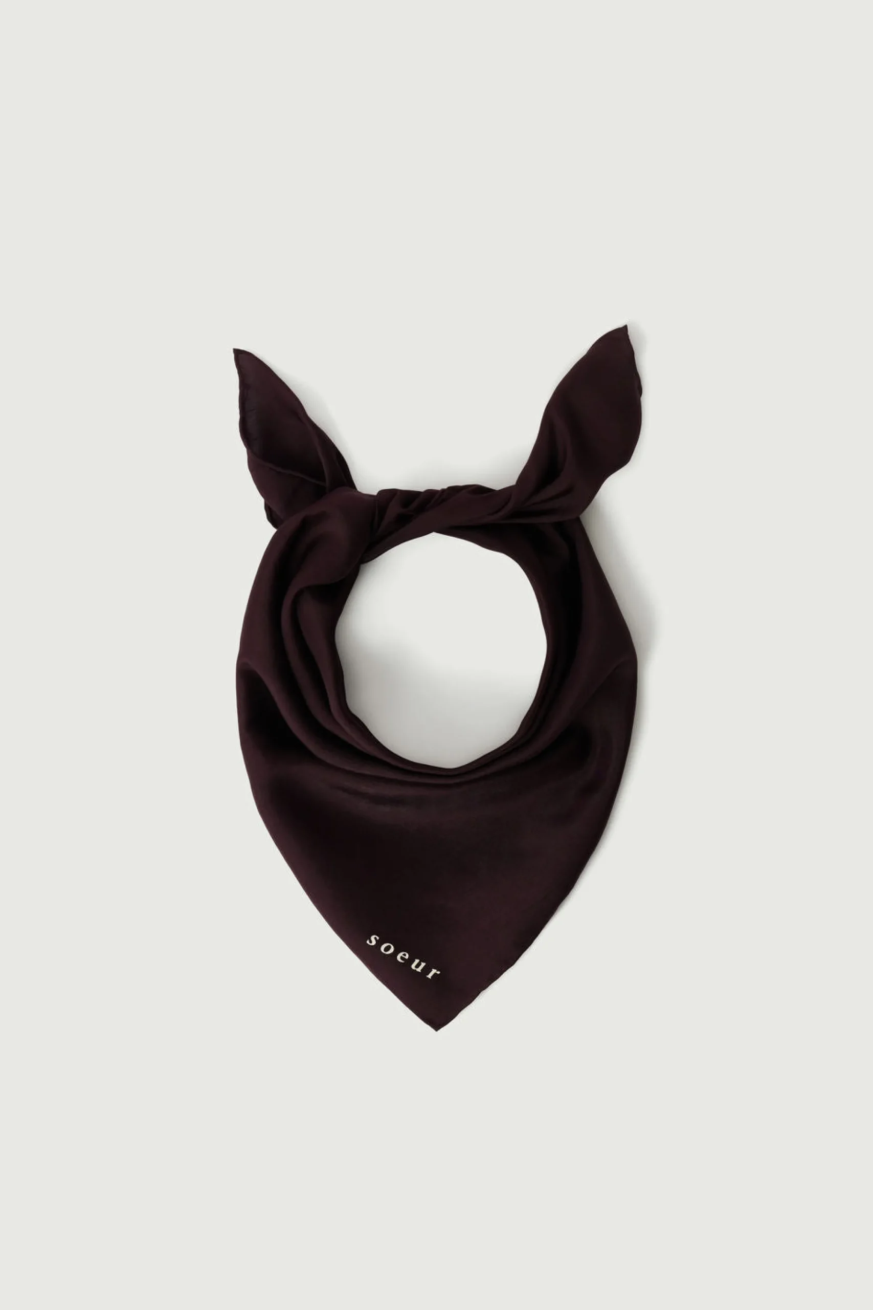 New Soeur foulard square aubergine