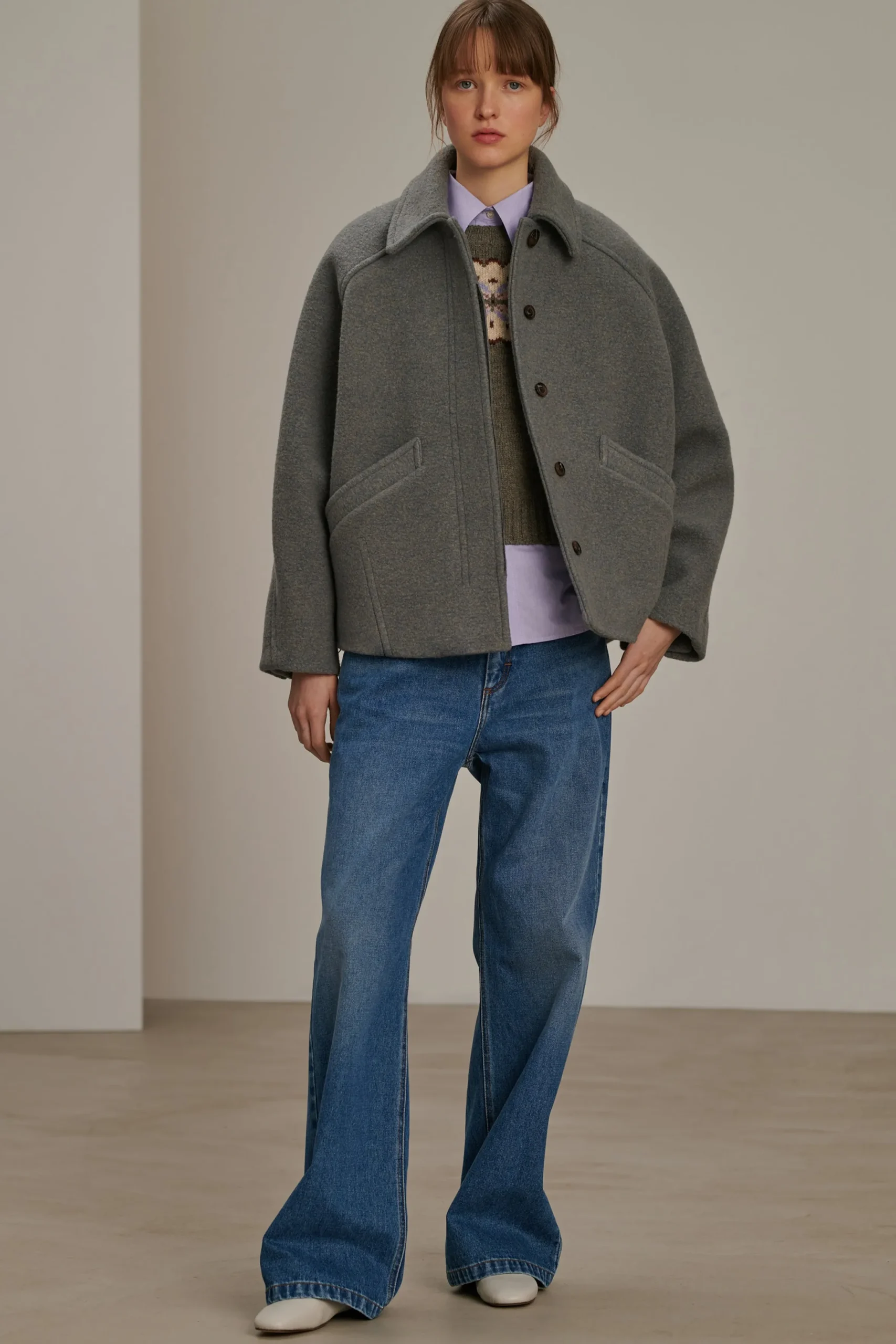 Sale Soeur manteau balard bleugris
