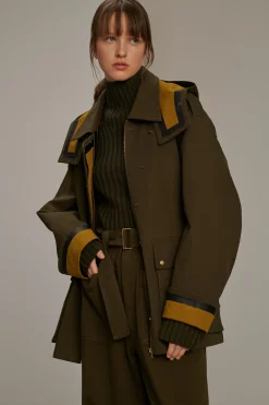 Clearance Soeur manteau berne kaki