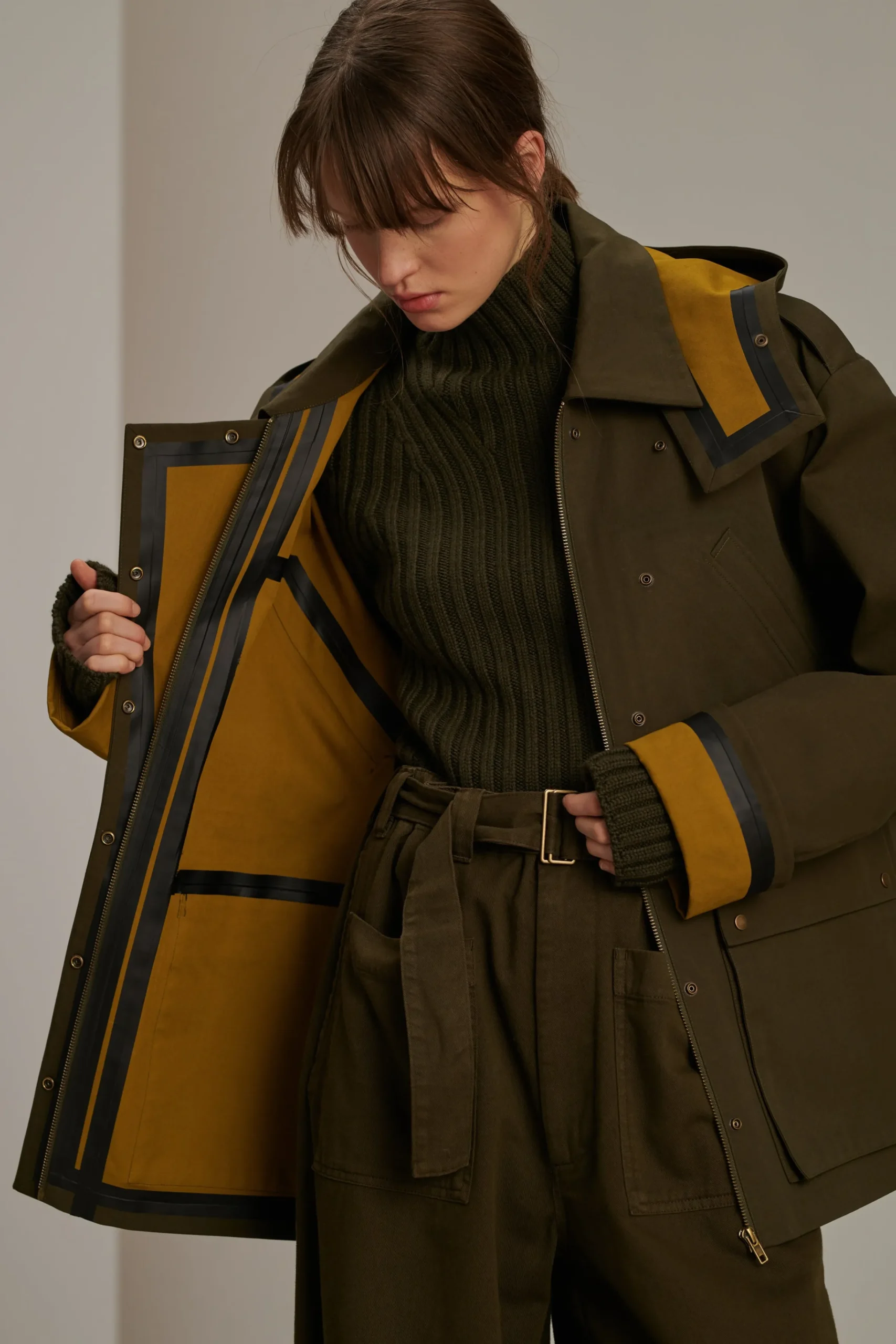 Clearance Soeur manteau berne kaki