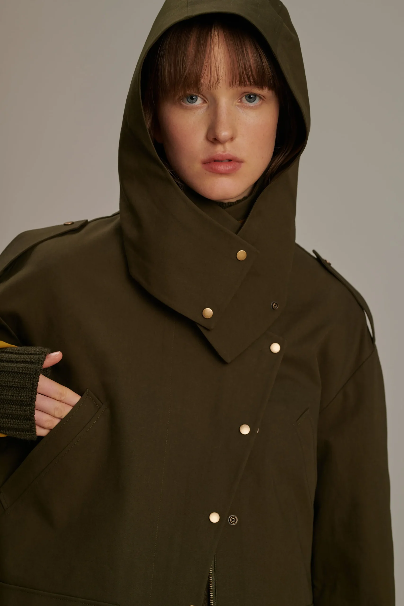 Clearance Soeur manteau berne kaki