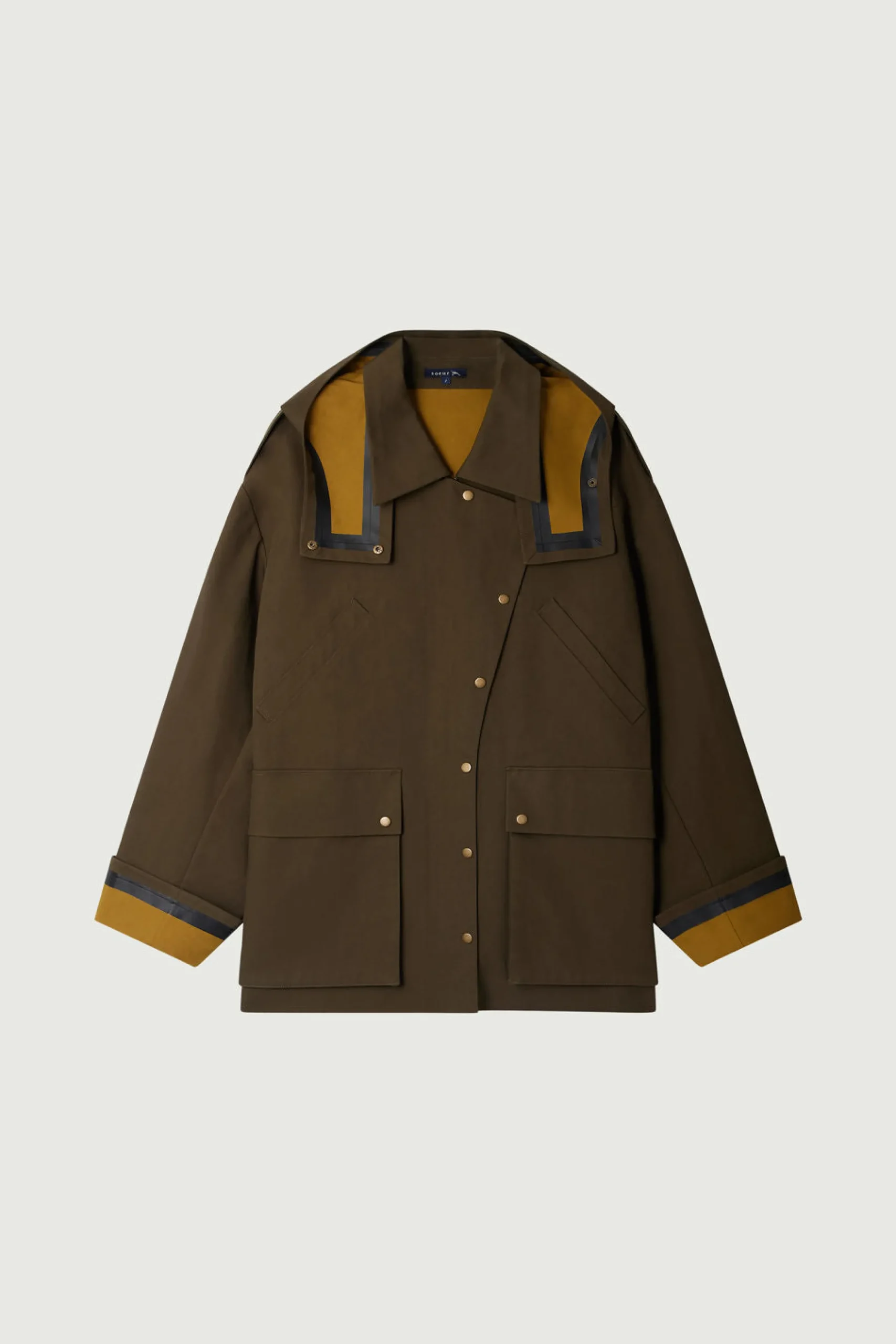Clearance Soeur manteau berne kaki