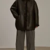 Online Soeur manteau breda marronfoncé