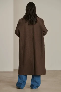 Hot Soeur manteau coligny châtaigne