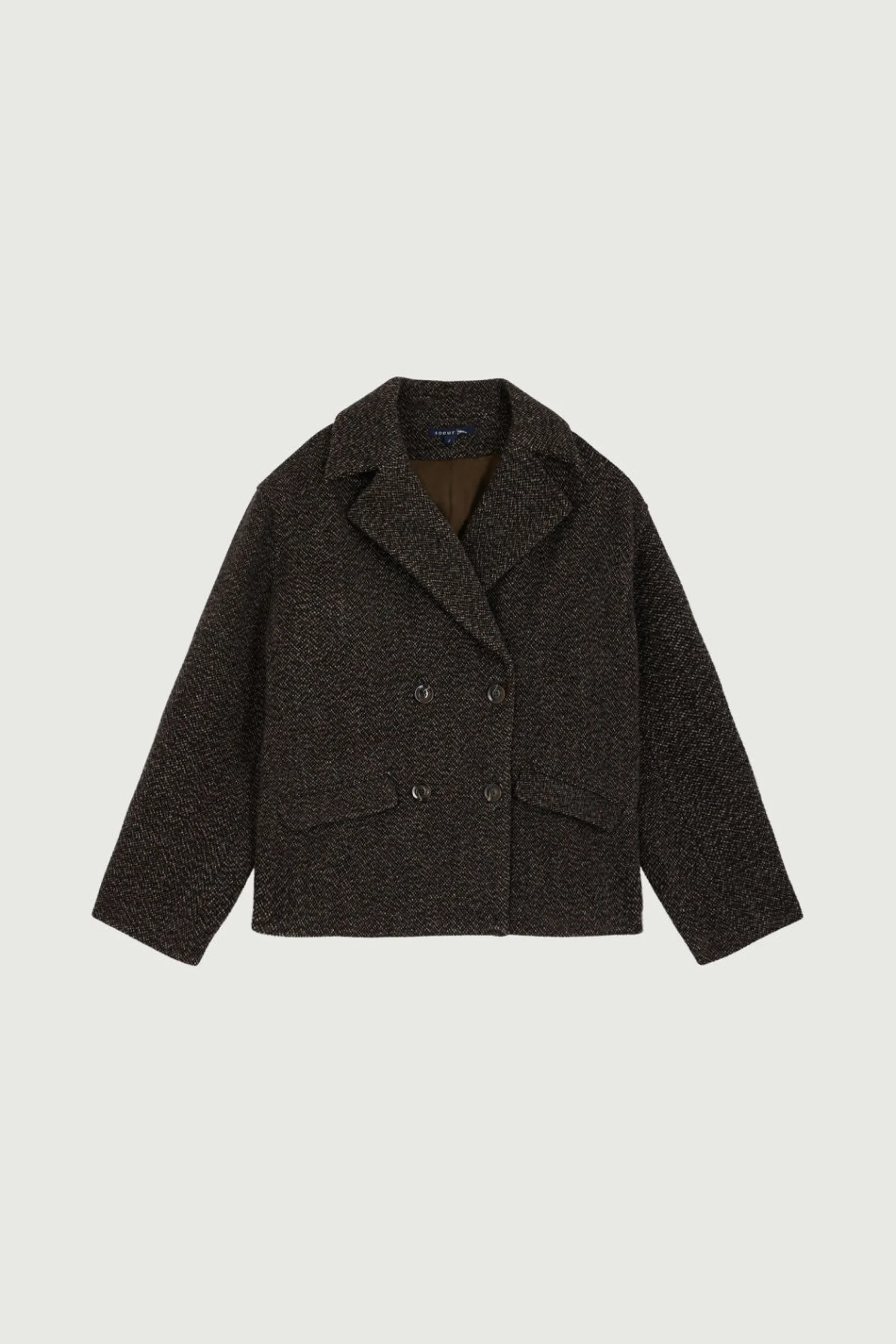 Best Soeur manteau constant marron/noir