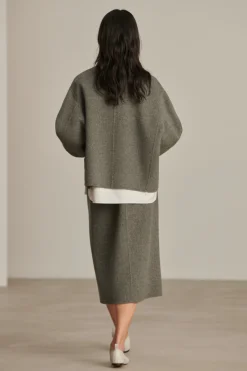 Hot Soeur manteau windsor grisclairchiné