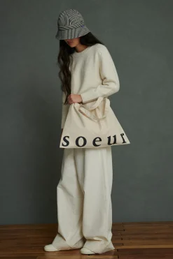 Sale Soeur maxi tote bag écru