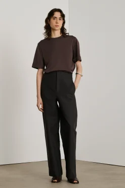 Sale Soeur mules down marronfoncé