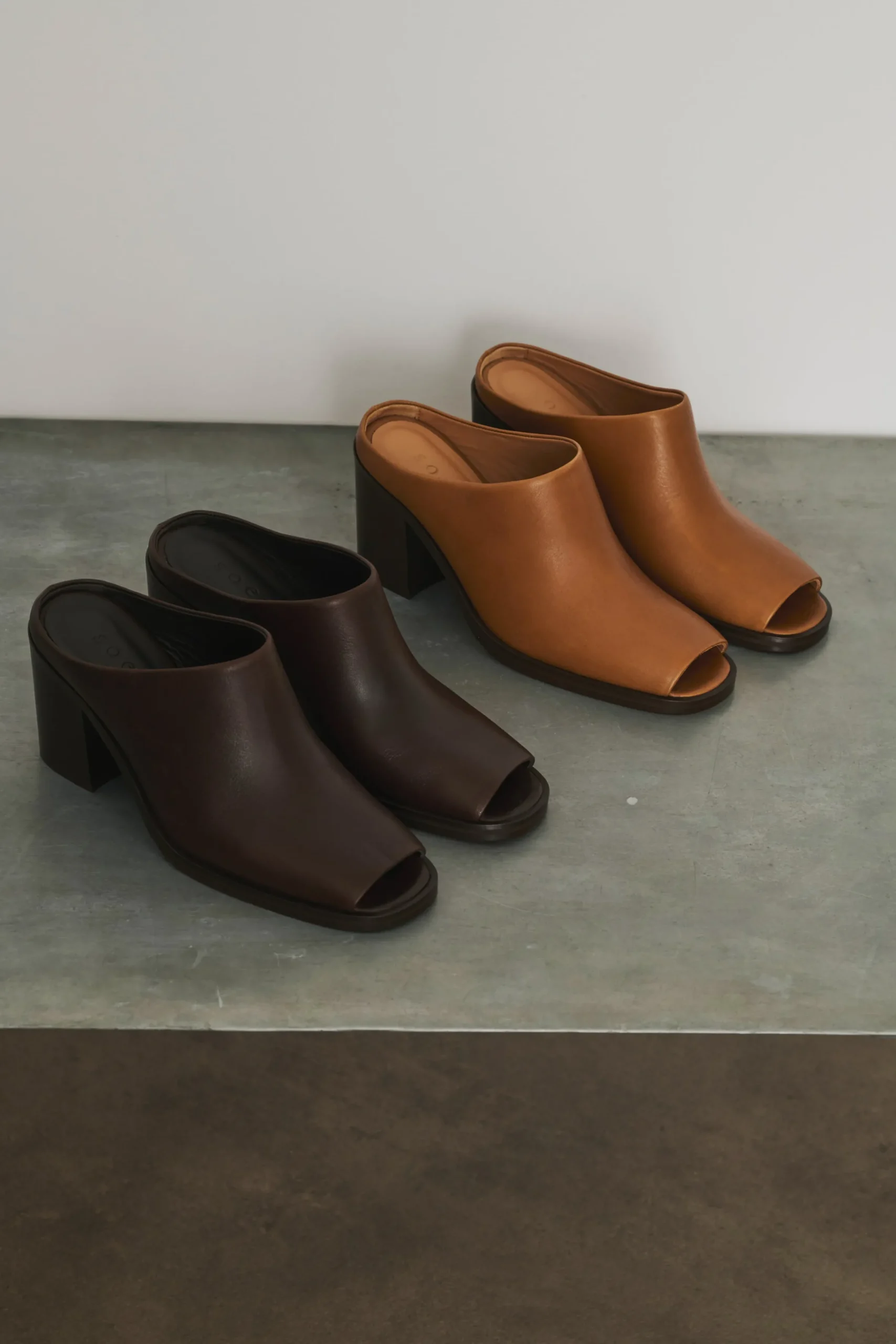 Clearance Soeur mules down honey