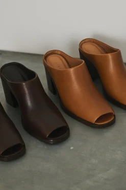 Sale Soeur mules down marronfoncé