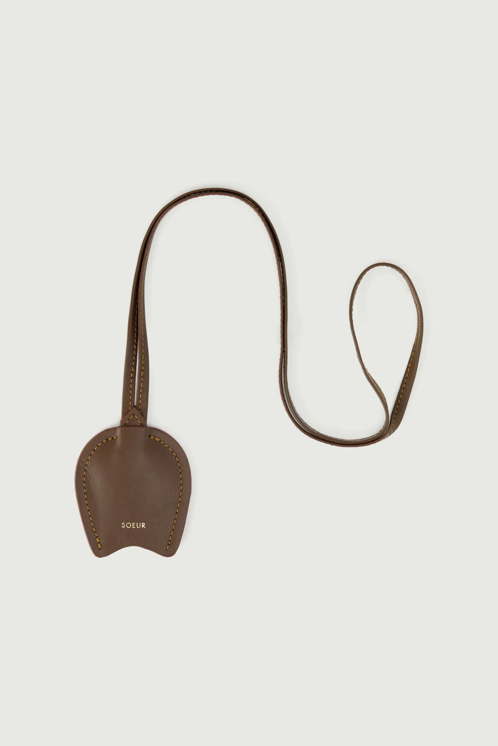 Hot Soeur porte-cles weekly taupe/cognac