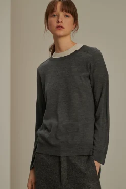 Sale Soeur pull australie grischiné