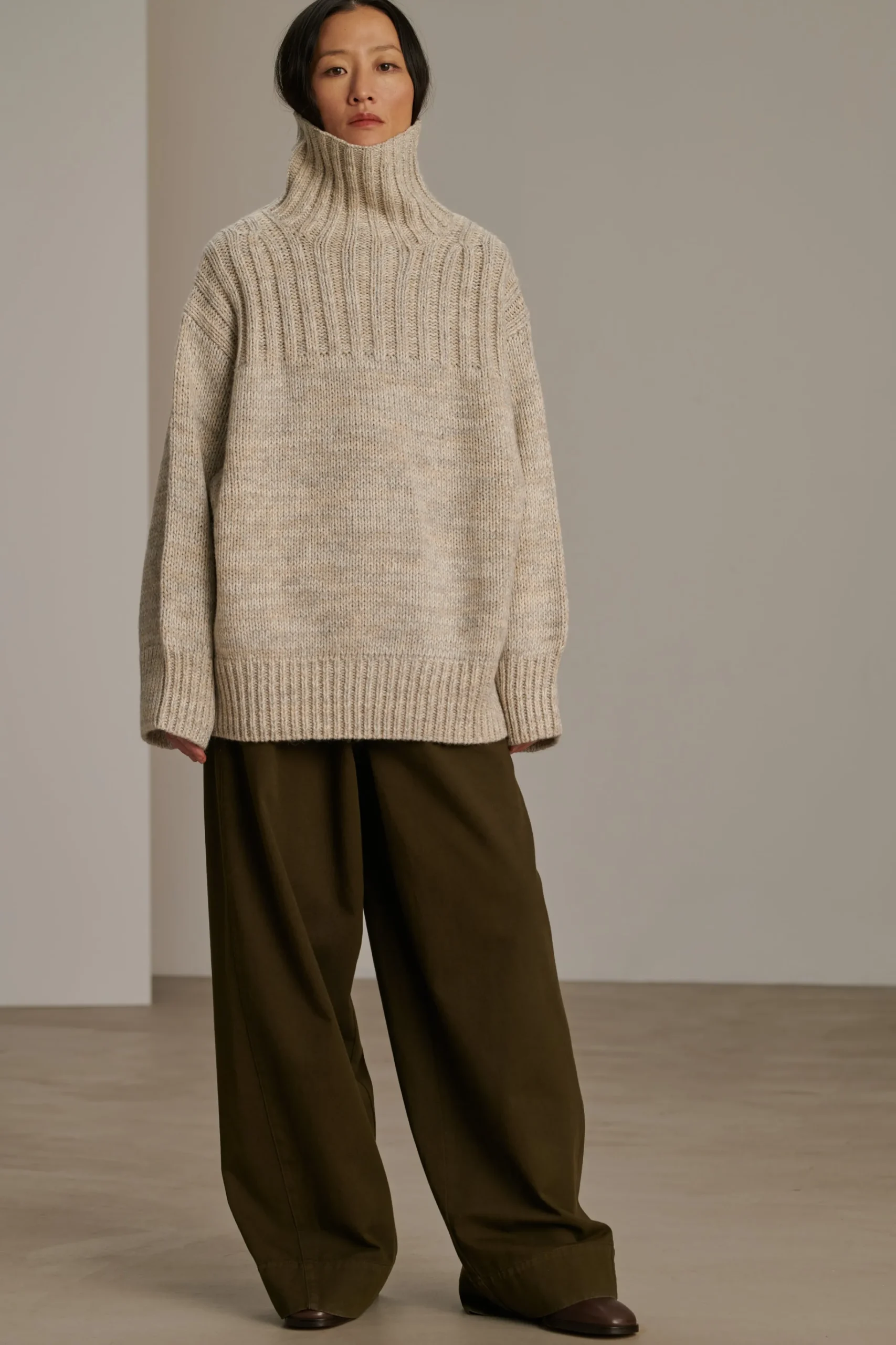 New Soeur pull basque gris/écru