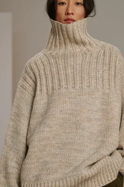 New Soeur pull basque gris/écru