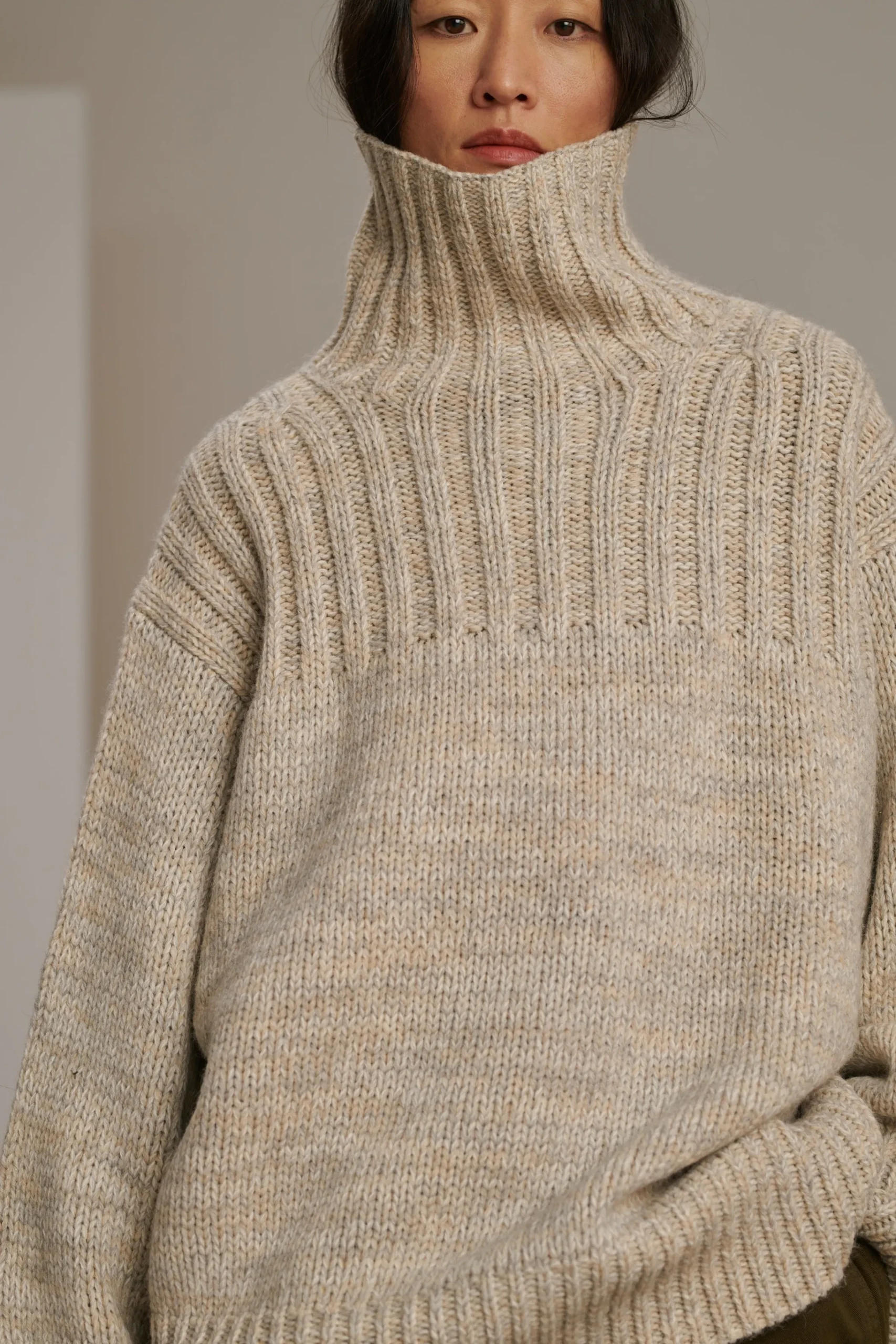 New Soeur pull basque gris/écru
