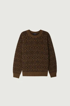 Clearance Soeur pull bidart marronchiné/charbon