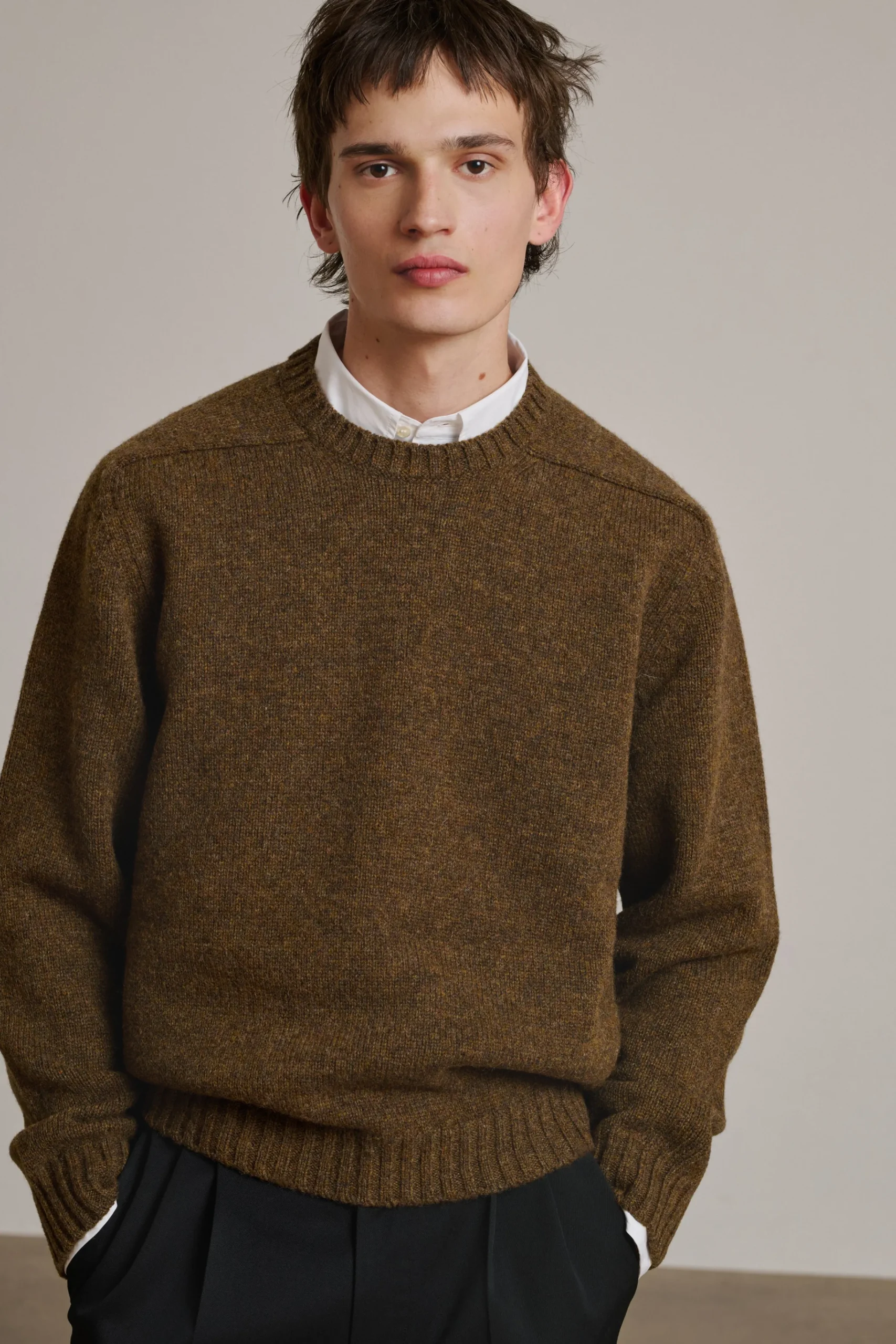 Hot Soeur pull isamu marronchiné