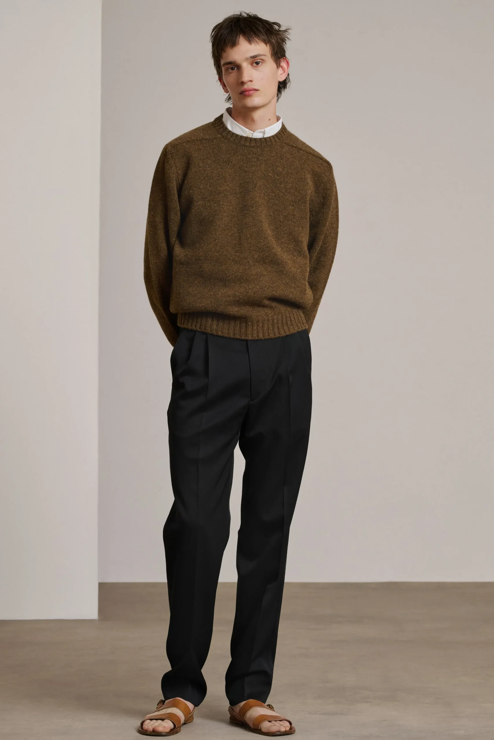 Hot Soeur pull isamu marronchiné