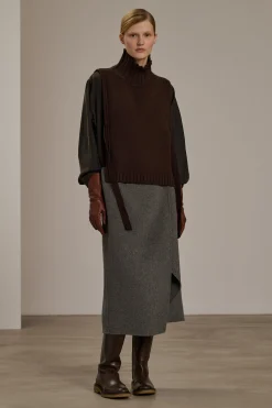 Discount Soeur pull or marronfoncé