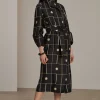 Hot Soeur robe bandora noir/écru