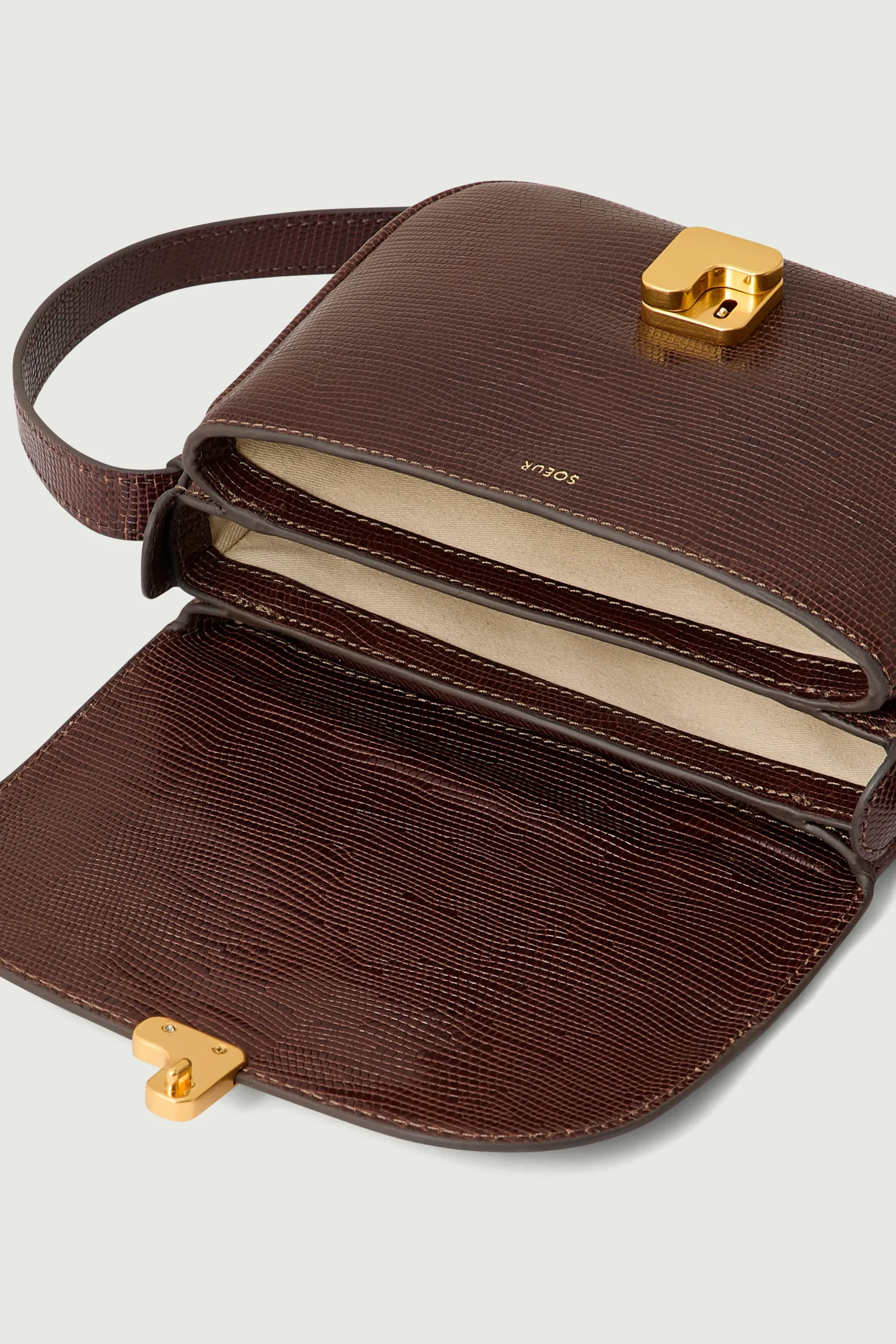 Discount Soeur sac bellissima mini chocolatlézard