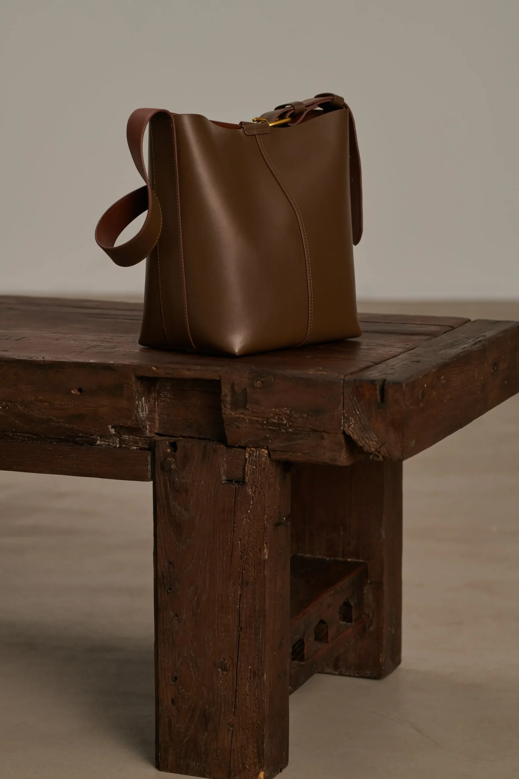 New Soeur sac saudade taupe/cognac