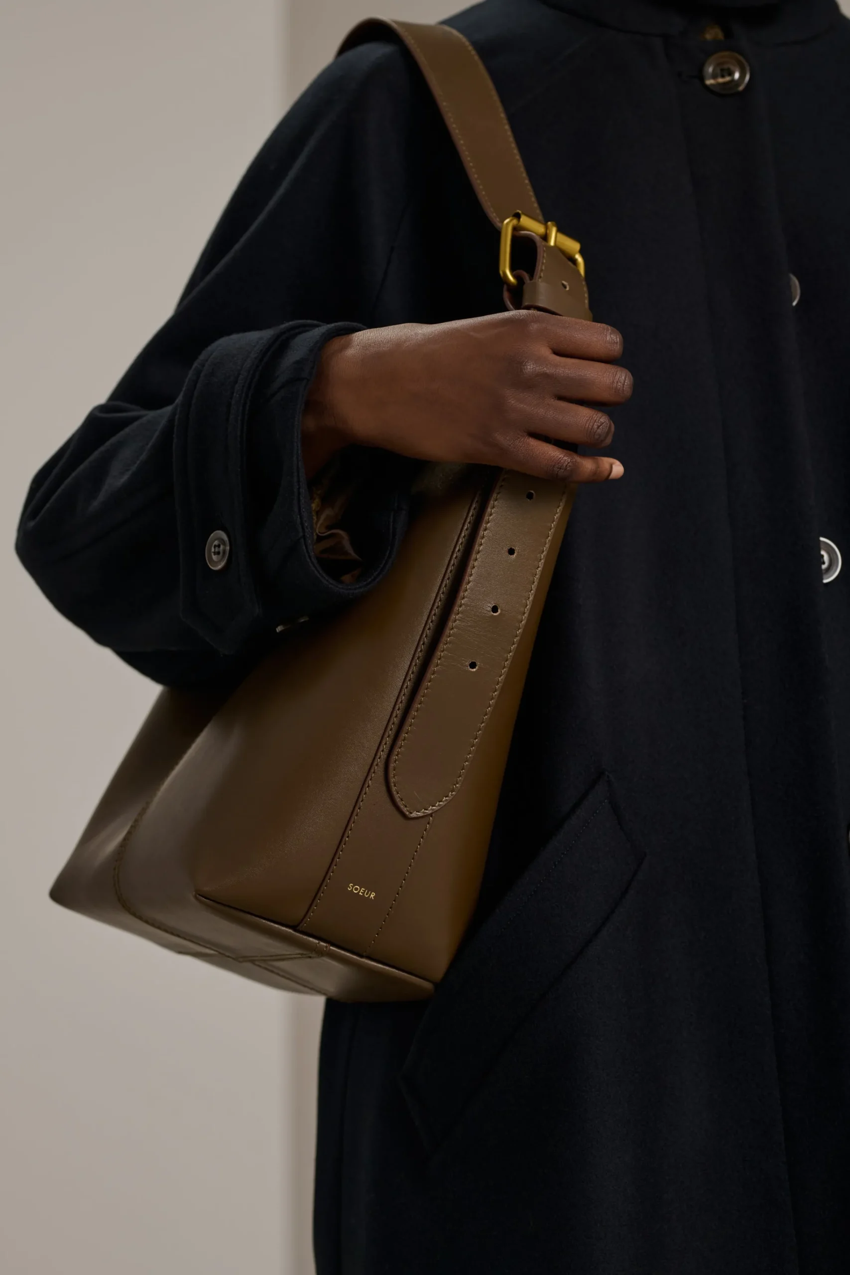 Best Soeur sac saudade mini taupe/cognac