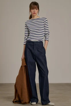 Outlet Soeur tee-shirt katy blanc/bleu
