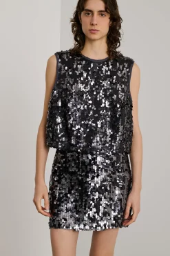 Best Soeur top raf argent/bleuanthracite