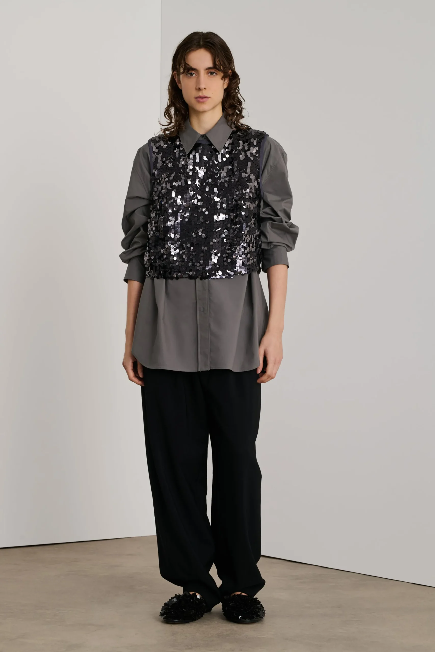 Best Soeur top raf argent/bleuanthracite