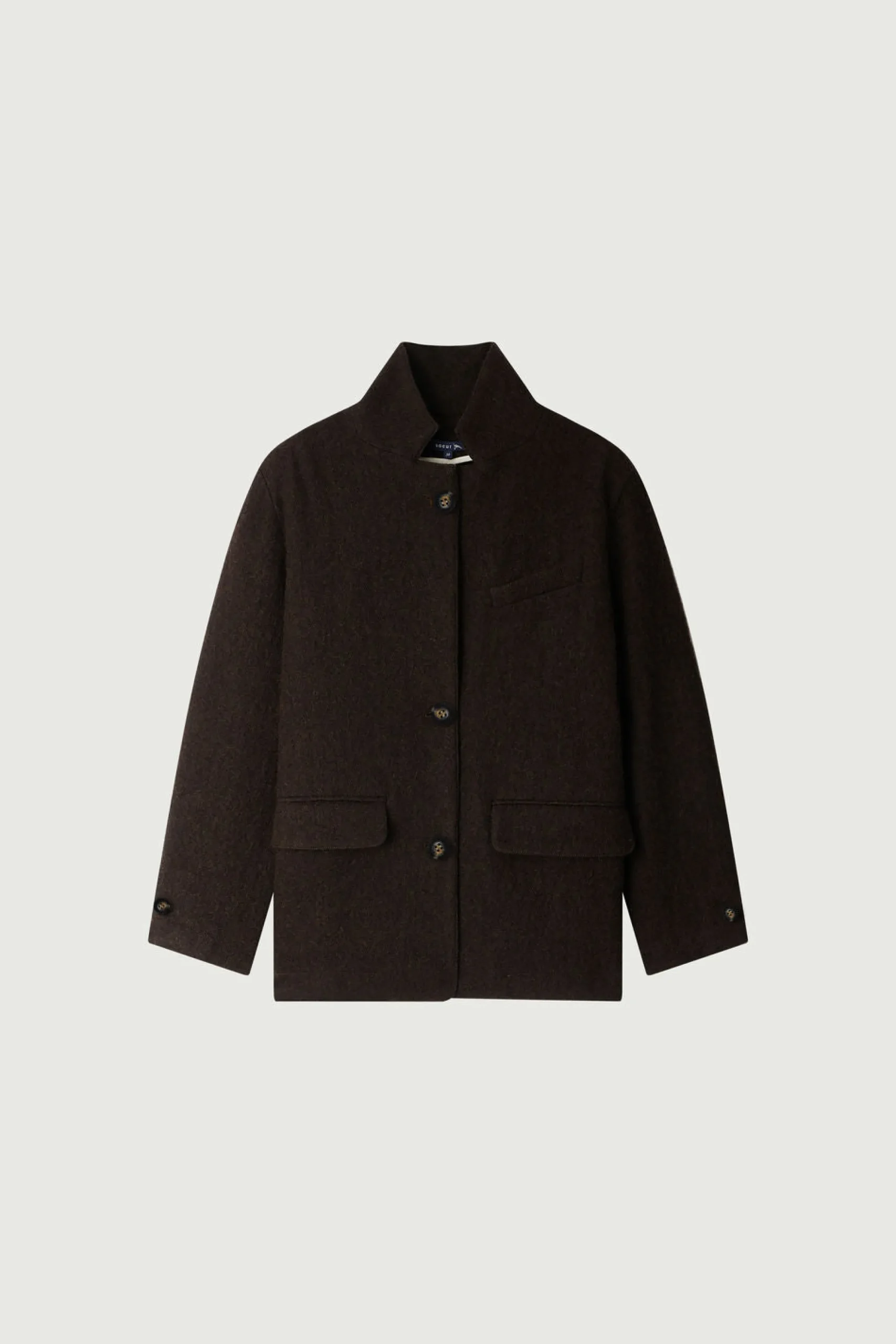 Online Soeur veste claude marronchiné